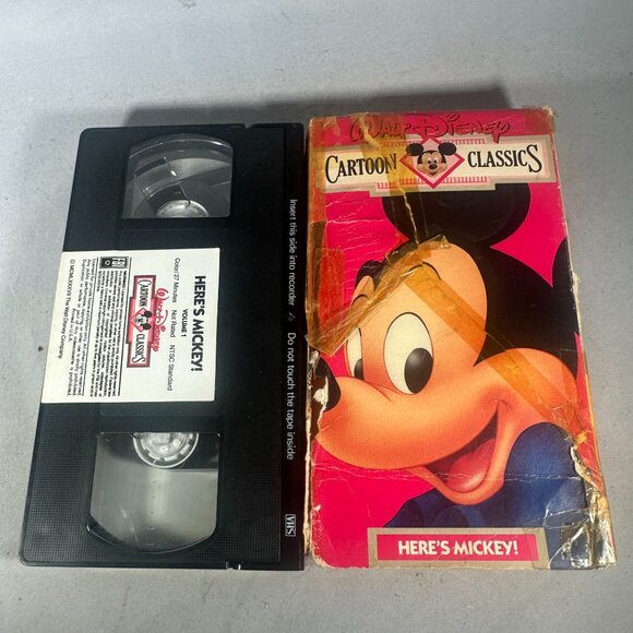 Heres Mickey! 1941 VHS Cartoon Classics Walt Disney - Picture 3 of 3